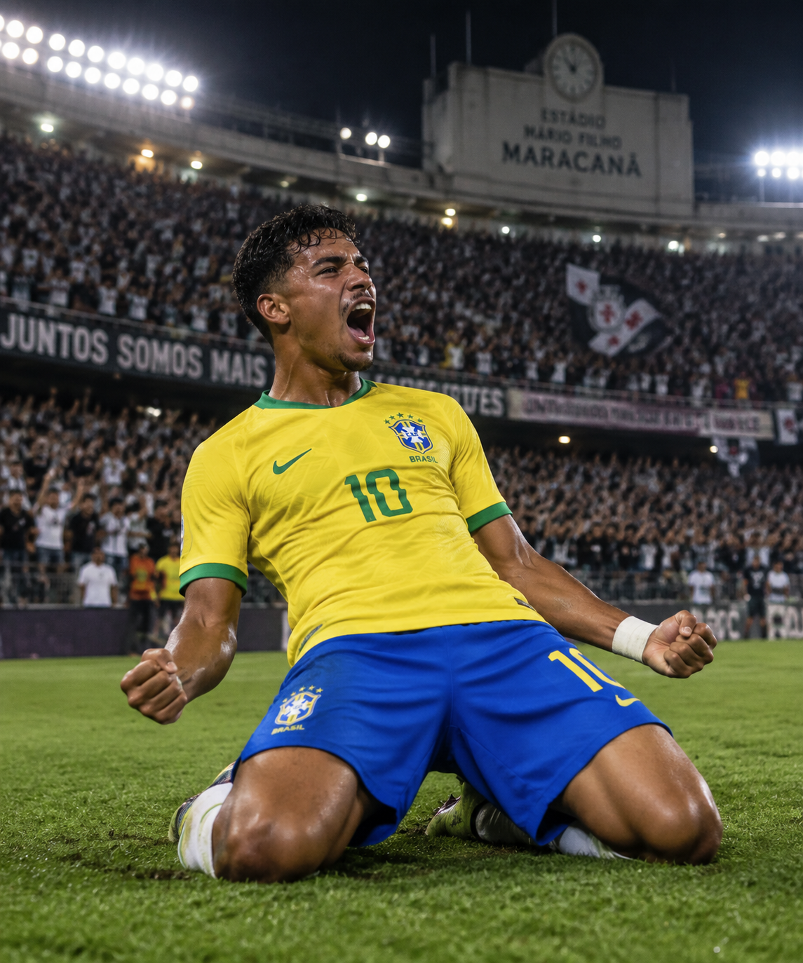 Vasco bate Internacional com gol de joia no fim e respira no Brasileirão